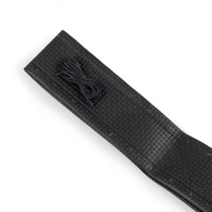 Black Vinyl Leather Basket Weave Steering Wheel Cover, Beetle Ghia Type 3