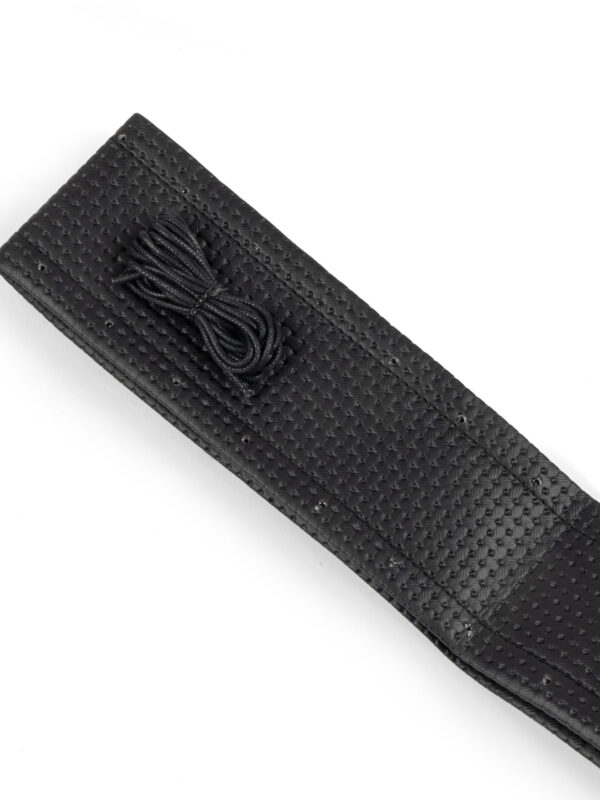 Black Vinyl Leather Basket Weave Steering Wheel Cover, Beetle Ghia Type 3