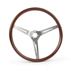 Flat 4 Deluxe GT Wood Rim Steering Wheel, 14"