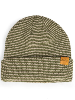 Limebug Official Woven Stripe Beanie, Sage Drift