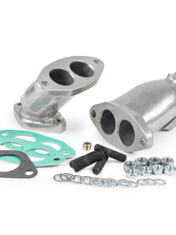 Dual Solex 34mm Intake / Inlet Twin Port Manifolds, Pair