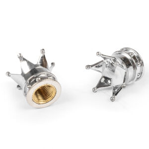 Mooneyes Crown Valve Caps, Pair
