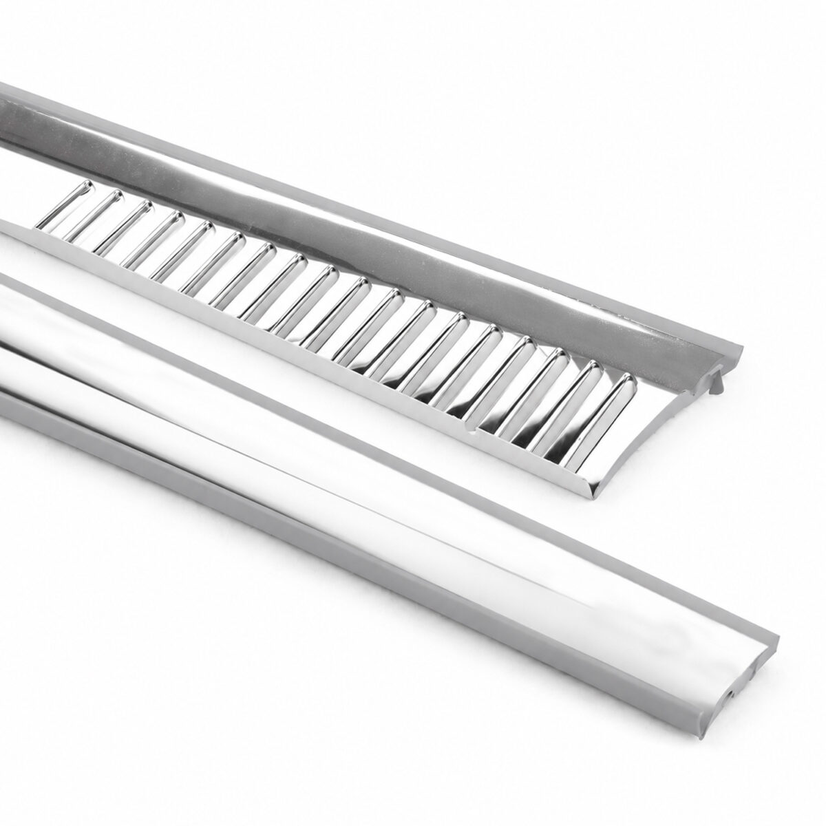 1950-79 Beetle Stainless Steel Louvered Running Boards, Pair