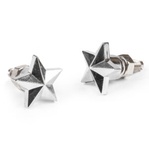 Mooneyes Star License Plate Bolts , Pair