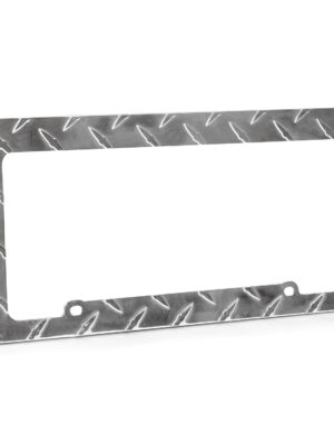 Chrome Barbed Wire US Style License Plate Frame Custom