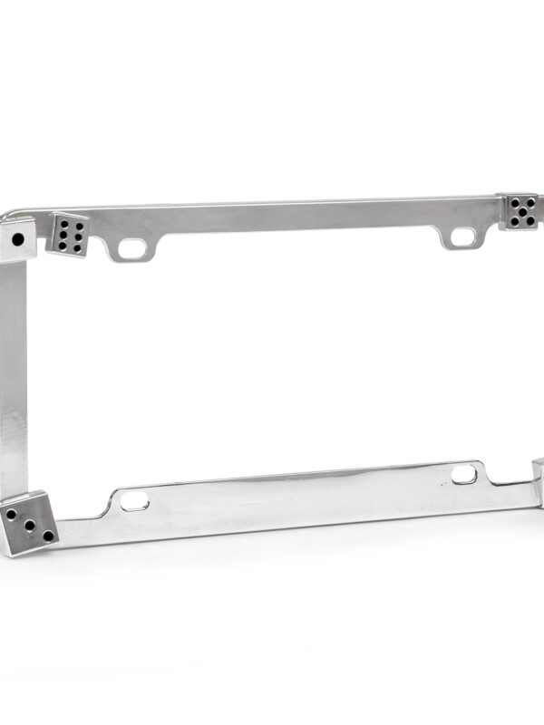 Chrome Dice US Style License Plate Frame