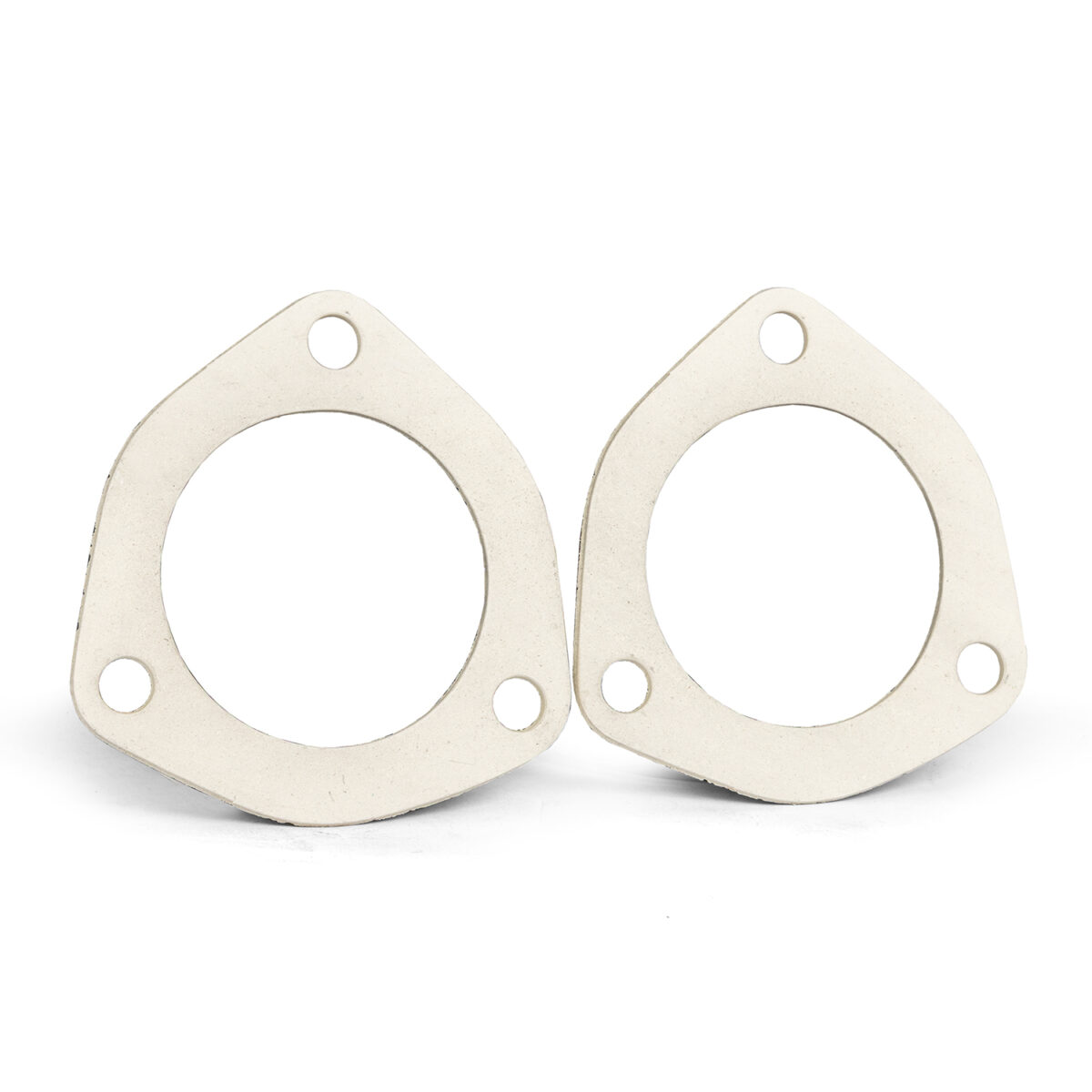Header to Tailpipe Large 3-Bolt Exhaust Flange Gasket, Fibre, Pair