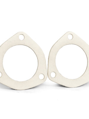 Header to Tailpipe Large 3-Bolt Exhaust Flange Gasket, Fibre, Pair