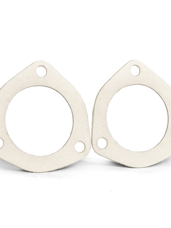 Header to Tailpipe Large 3-Bolt Exhaust Flange Gasket, Fibre, Pair