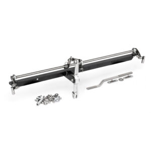 IDA Short Manifold - Gene Berg Black Fan Shroud Mounted Carburettor Throttle Linkage