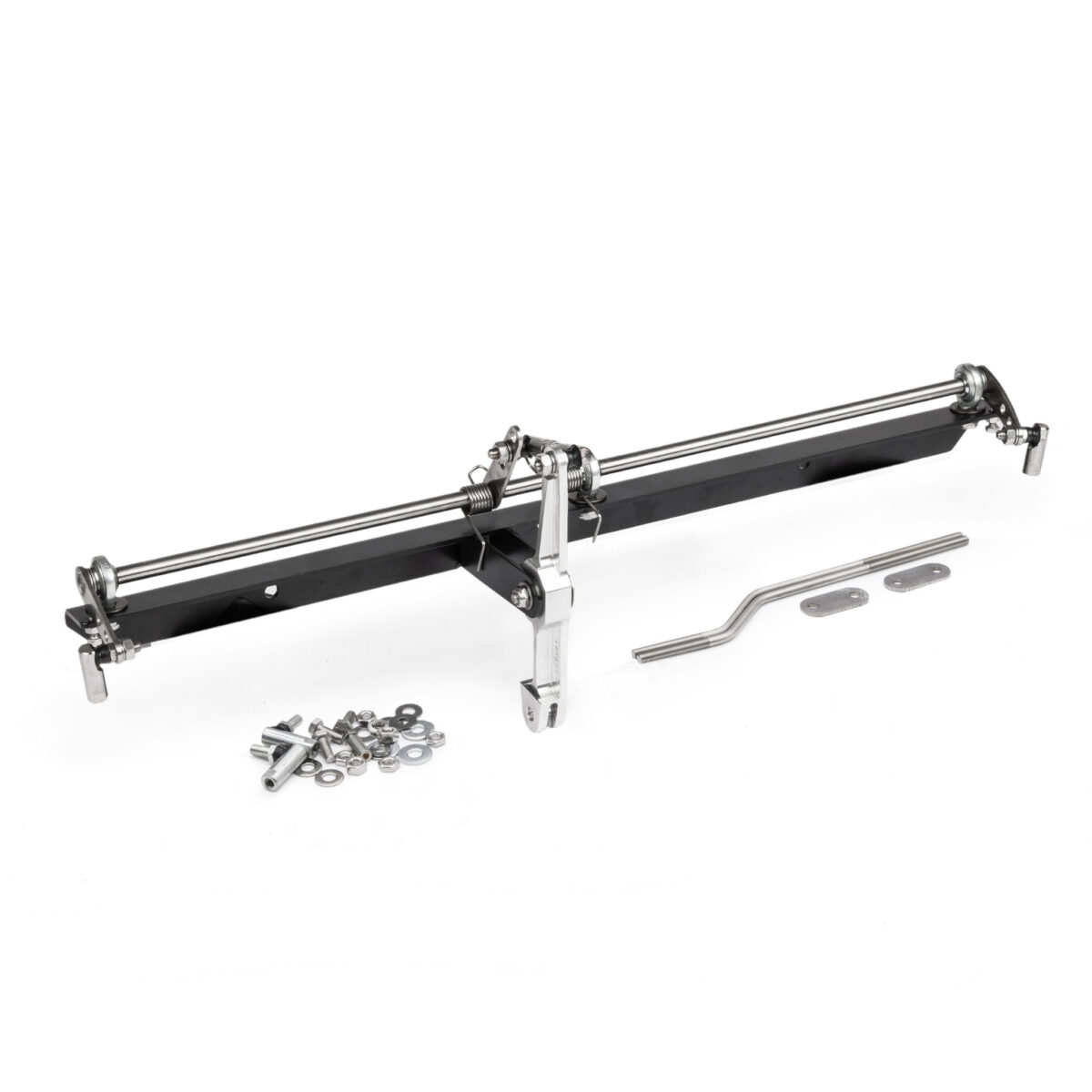 IDF - Gene Berg Black Fan Shroud Mounted Carburettor Throttle Linkage