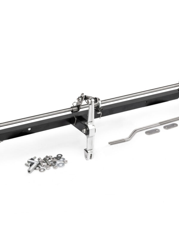 IDF - Gene Berg Black Fan Shroud Mounted Carburettor Throttle Linkage