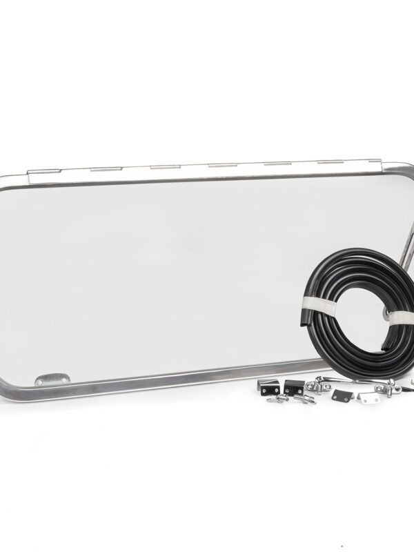 1955-63 Split Screen Rear Pop Out Safari Window with Glass Kit