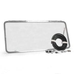 1955-63 Split Screen Deluxe 23 Window Rear Pop Out Safari Window with Glass Kit