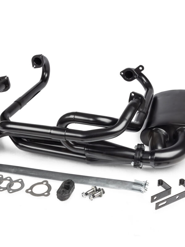1965-79 Beetle / Karmann Ghia Sidewinder Steel Black Coated Full Exhaust System