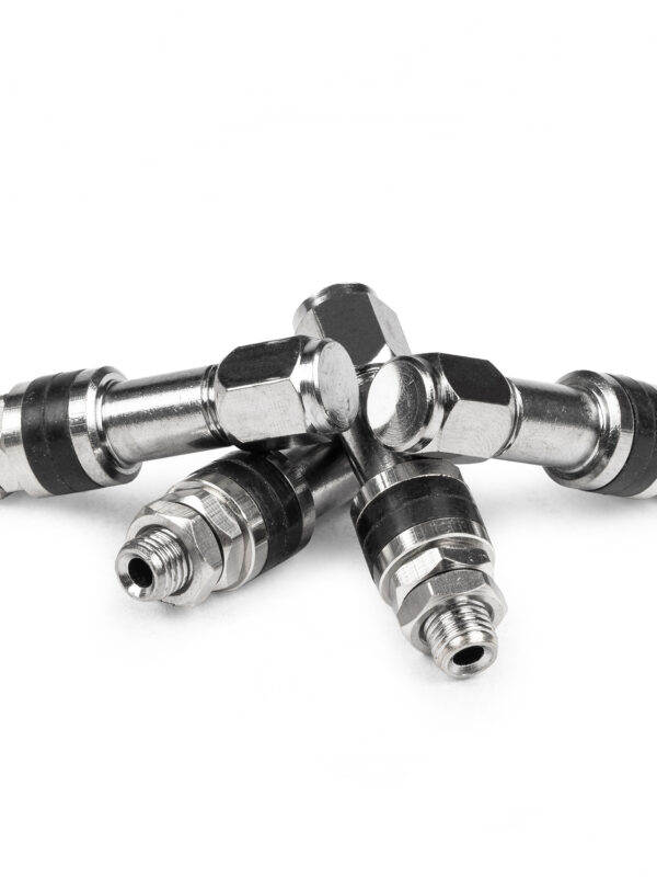 Chrome Bolt-in Wheel Tyre Valve Set, (6.0mm)