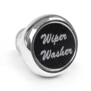 Chrome Deluxe Knob Switch with Black Label Wiper / Washer