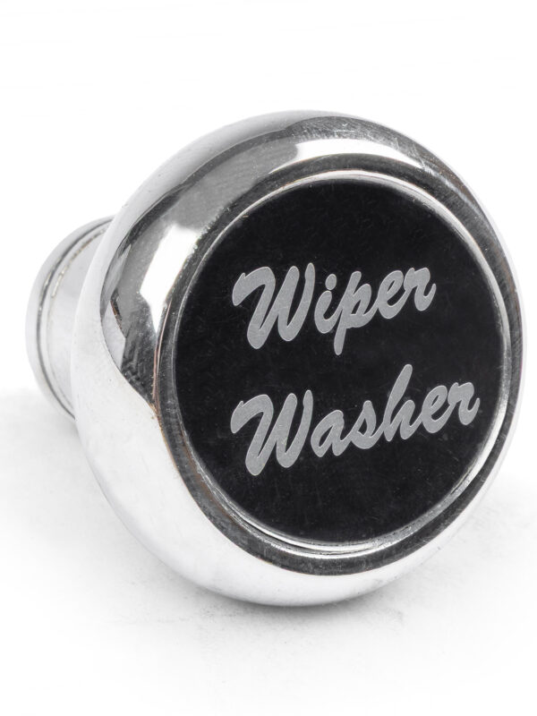 Chrome Deluxe Knob Switch with Black Label Wiper / Washer