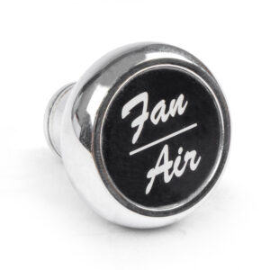 Chrome Deluxe Knob Switch with Black Label Fan Air