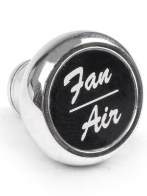 Chrome Deluxe Knob Switch with Black Label Fan Air