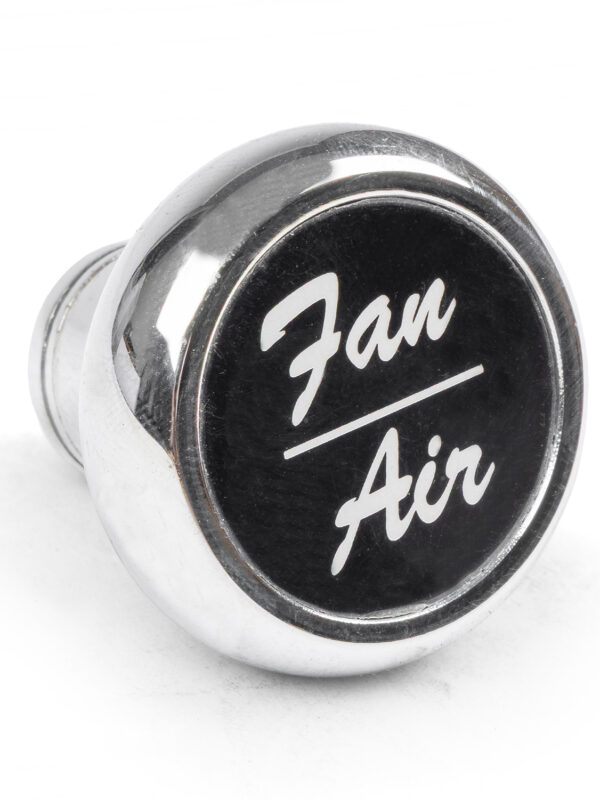 Chrome Deluxe Knob Switch with Black Label Fan Air
