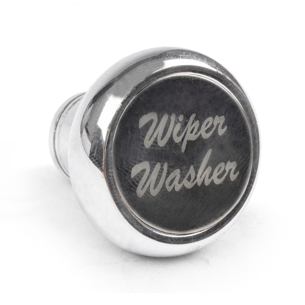 Chrome Deluxe Knob Switch with Aluminium Label Wiper / Washer