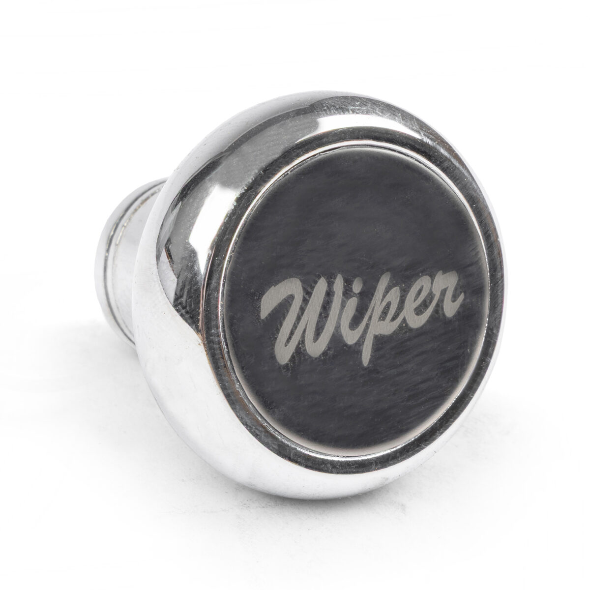 Chrome Deluxe Knob Switch with Aluminium Label Wiper