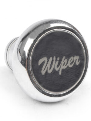 Chrome Deluxe Knob Switch with Aluminium Label Wiper