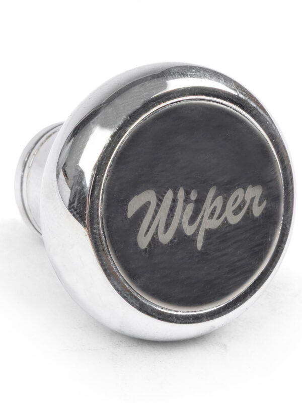 Chrome Deluxe Knob Switch with Aluminium Label Wiper