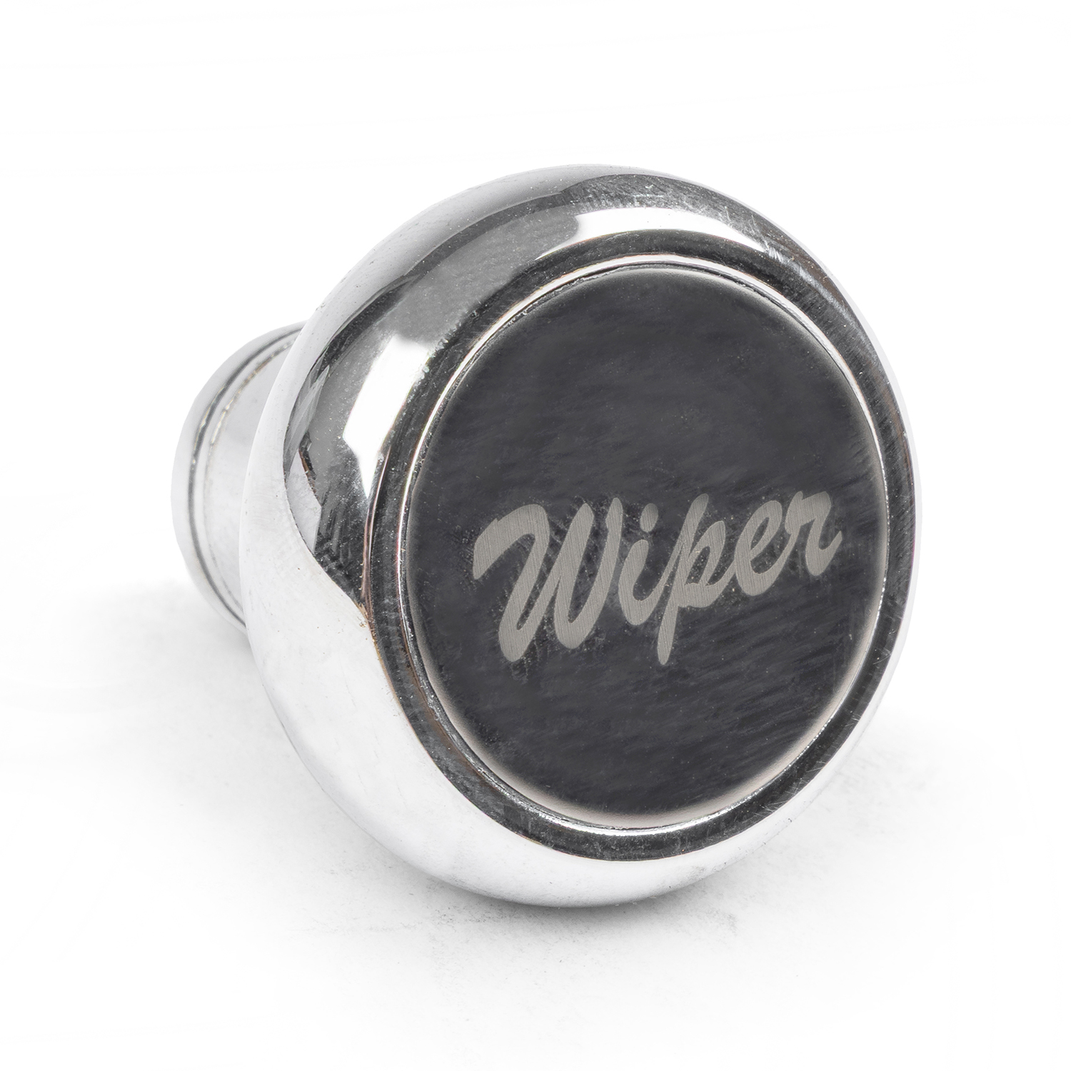 Chrome Deluxe Knob Switch with Aluminium Label Wiper