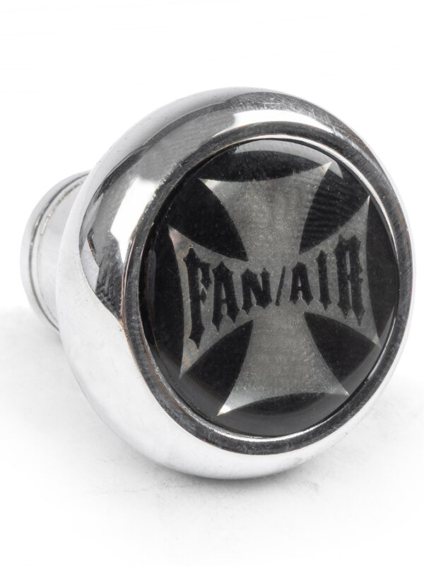 Chrome Deluxe Knob Switch Fan/Air Iron Cross