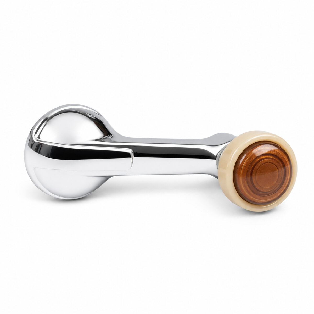 1942-48 Chevrolet Chrome Window Winder/Crank with Walnut/Ivory Knob