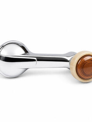 1942-48 Chevrolet Chrome Window Winder/Crank with Walnut/Ivory Knob